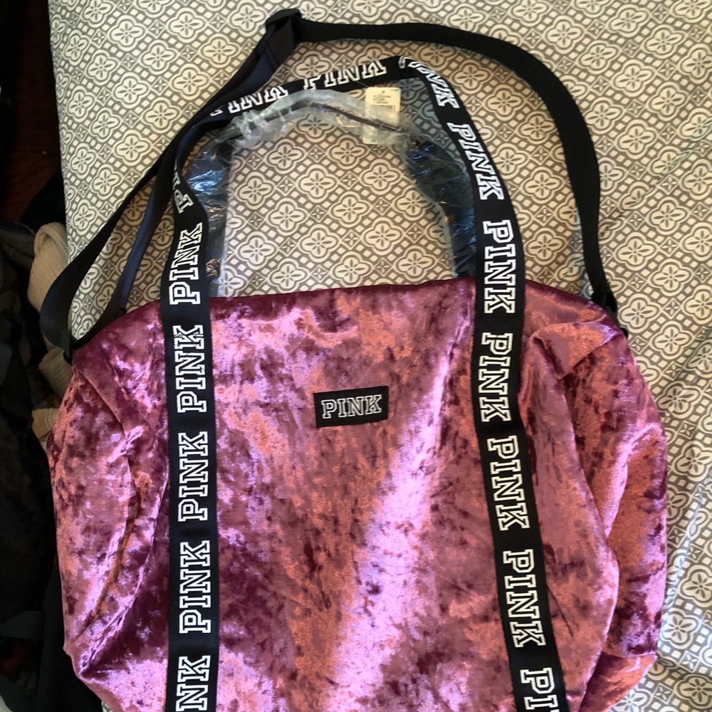 Pink workout bag